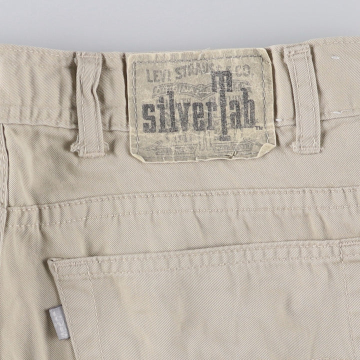 Levi's SILVER TAB BAGGY Chino Pants, Men's, Size W33 cotton Beige type Vintage Second Hand