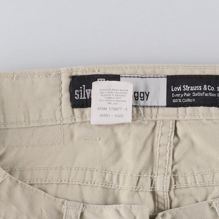 Levi's SILVER TAB BAGGY Chino Pants, Men's, Size W33 cotton Beige type Vintage Second Hand