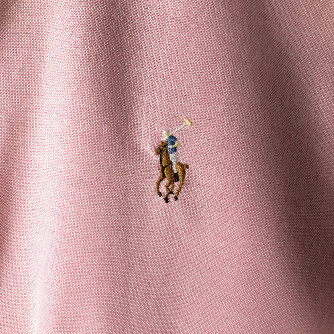 Ralph Lauren Slim Fit Long Sleeve Button-Down Shirt, Women's Size L cotton pink type Vintage Second Hand