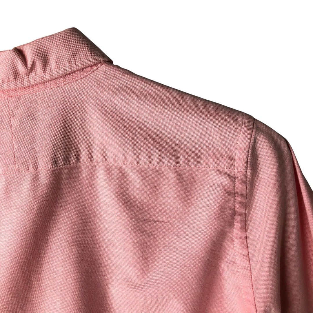 Ralph Lauren Slim Fit Long Sleeve Button-Down Shirt, Women's Size L cotton pink type Vintage Second Hand