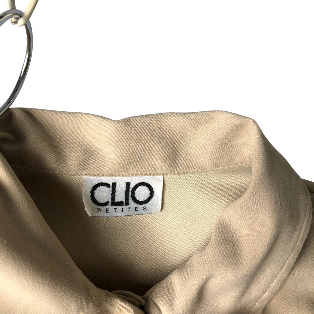 CLIO PETITES Long Sleeve Shirt, Women's Size L unclear Beige type Vintage Second Hand