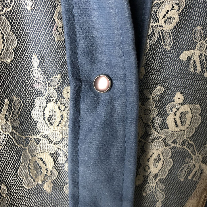 Vintage 1970'S Miss Rodeo America long-sleeved western shirt, size S, women's polyester Blue type light blue Vintage Second Hand