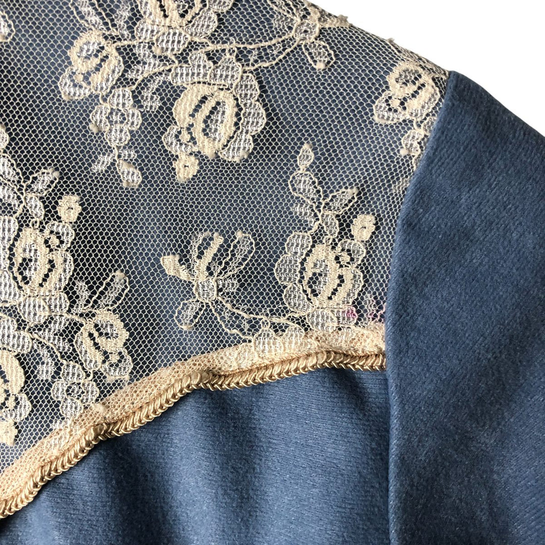 Vintage 1970'S Miss Rodeo America long-sleeved western shirt, size S, women's polyester Blue type light blue Vintage Second Hand