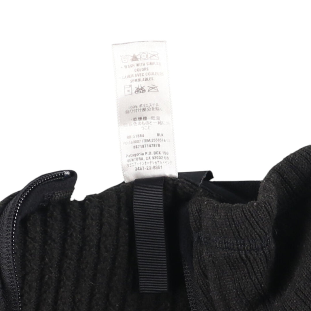 Patagonia 25585FA13 Half-Zip Fleece Jacket, Women's, Size XL polyester black type Vintage Second Hand