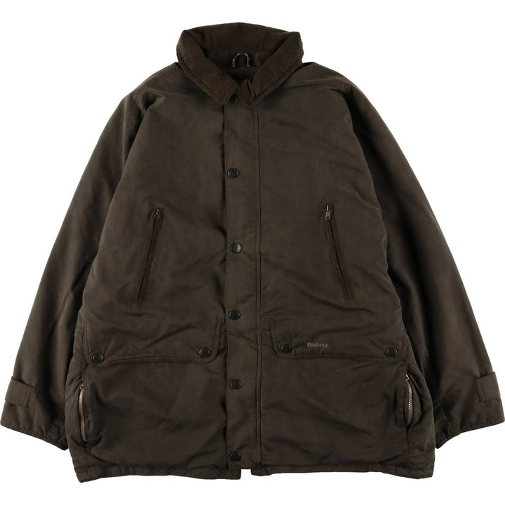 Barbour Breathables padded nylon jacket, men's size XL polyamide beige type brown Vintage Second Hand