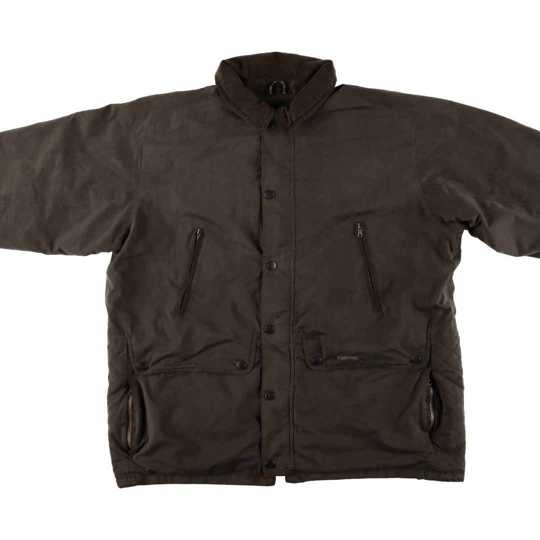 Barbour Breathables padded nylon jacket, men's size XL polyamide beige type brown Vintage Second Hand