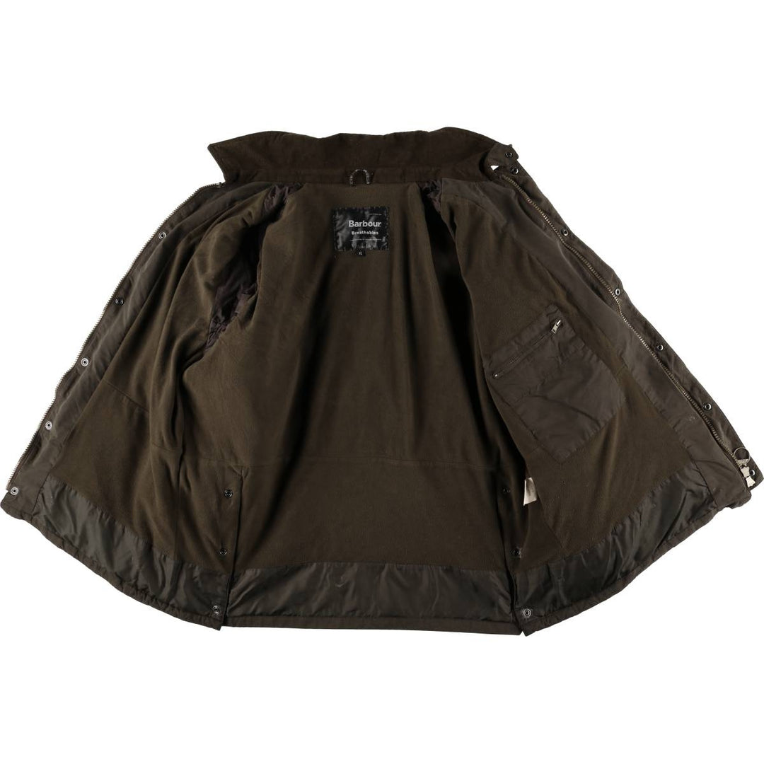 Barbour Breathables padded nylon jacket, men's size XL polyamide beige type brown Vintage Second Hand