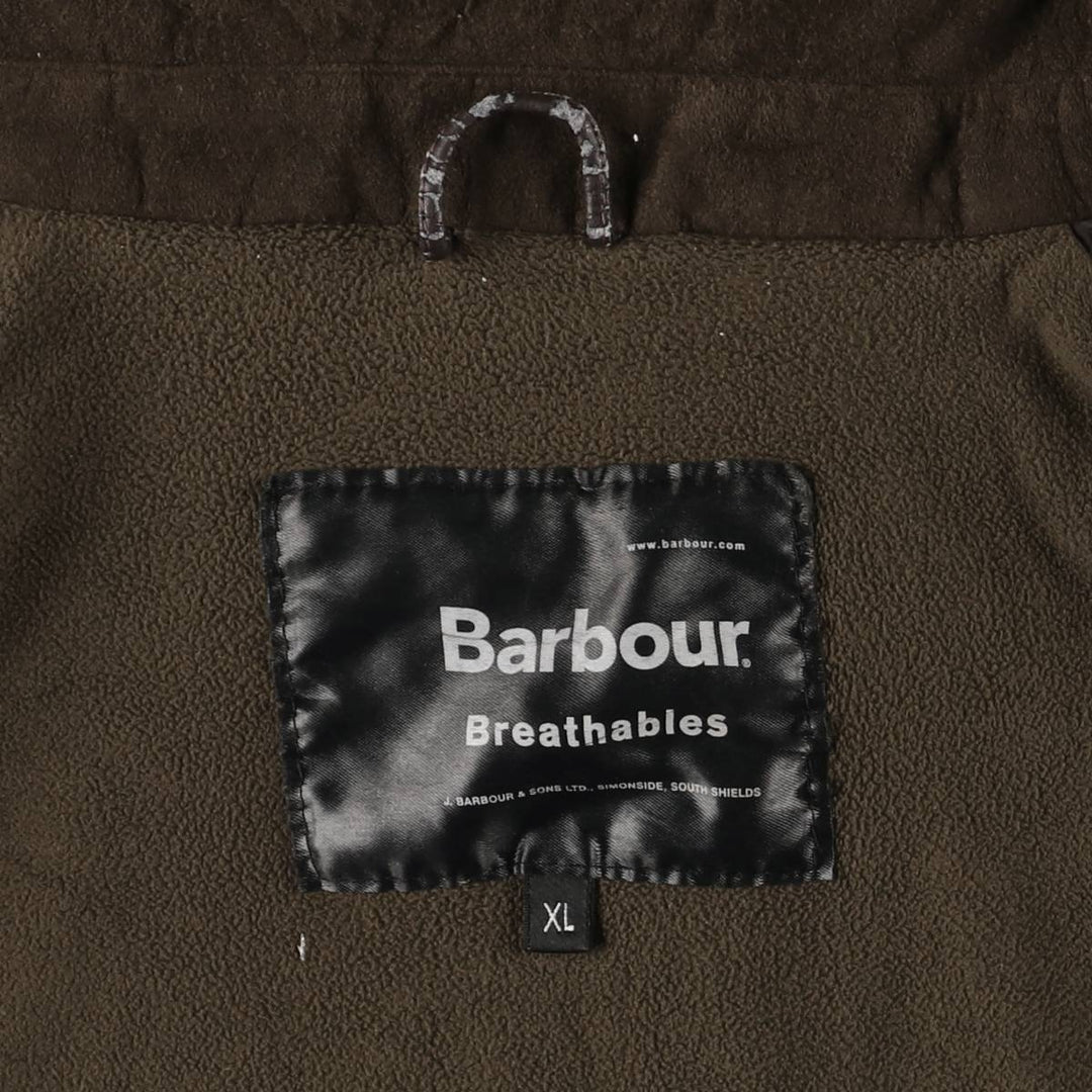 Barbour Breathables padded nylon jacket, men's size XL polyamide beige type brown Vintage Second Hand