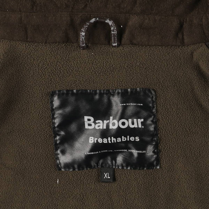 Barbour Breathables padded nylon jacket, men's size XL polyamide beige type brown Vintage Second Hand