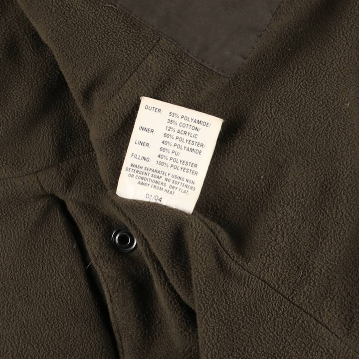 Barbour Breathables padded nylon jacket, men's size XL polyamide beige type brown Vintage Second Hand