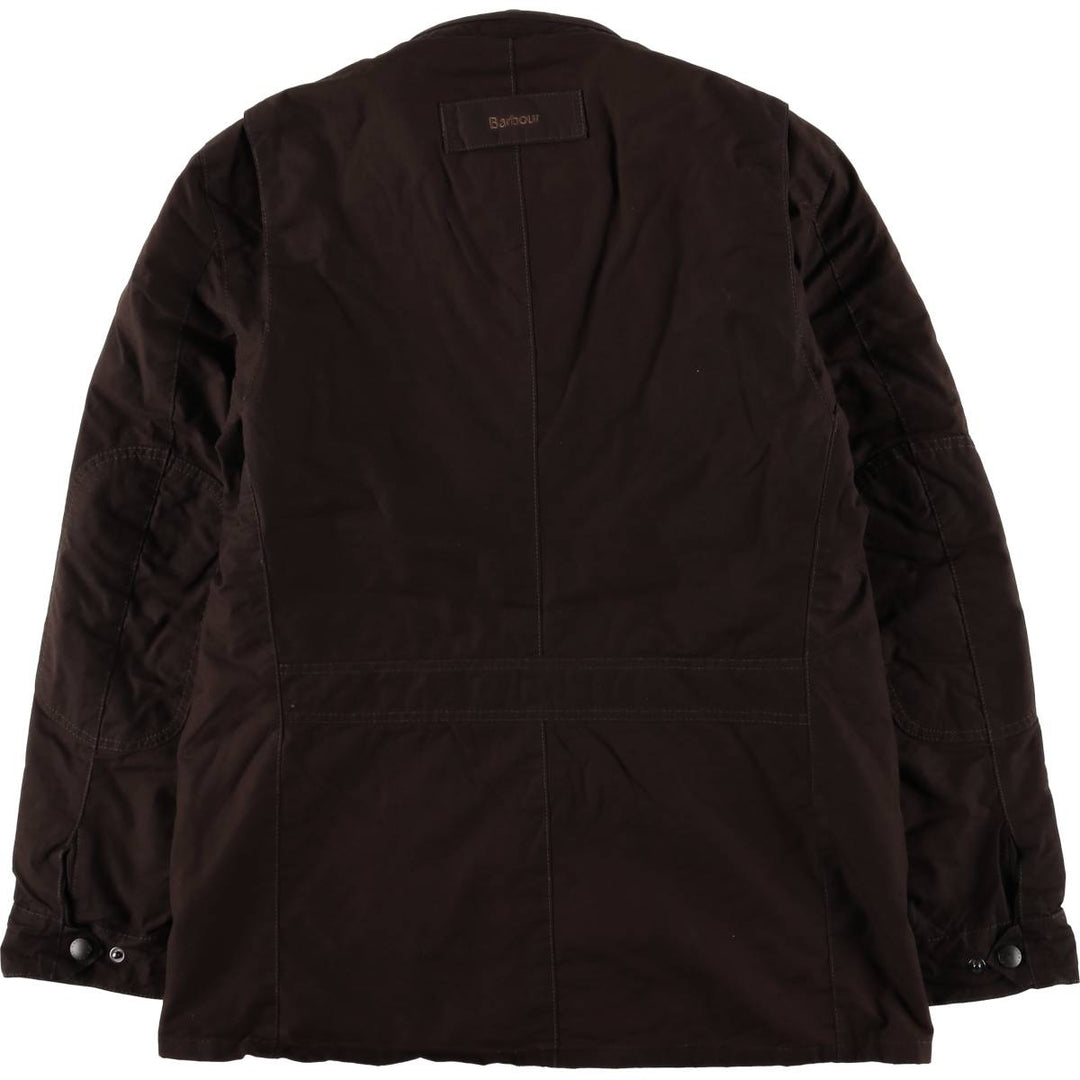 Barbour 3 Warrant Padded Puffer Jacket, Men's XL Waxed cotton red type reddish brown Vintage Second Hand