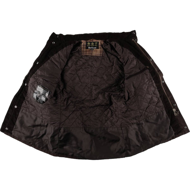 Barbour 3 Warrant Padded Puffer Jacket, Men's XL Waxed cotton red type reddish brown Vintage Second Hand