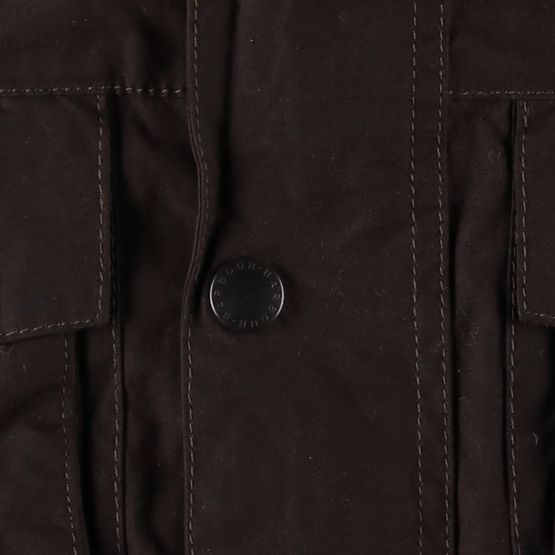 Barbour 3 Warrant Padded Puffer Jacket, Men's XL Waxed cotton red type reddish brown Vintage Second Hand