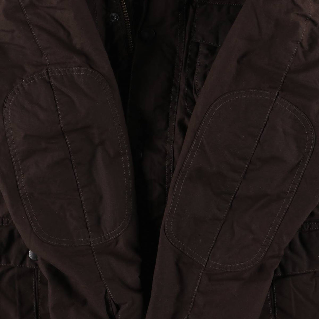 Barbour 3 Warrant Padded Puffer Jacket, Men's XL Waxed cotton red type reddish brown Vintage Second Hand