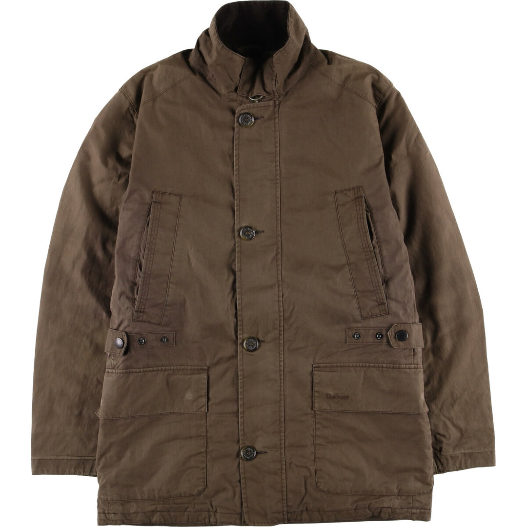 Barbour Waterproof and Breathable 3-Warrant Padded Puffer Jacket, Men's Medium cotton brown type Vintage Second Hand