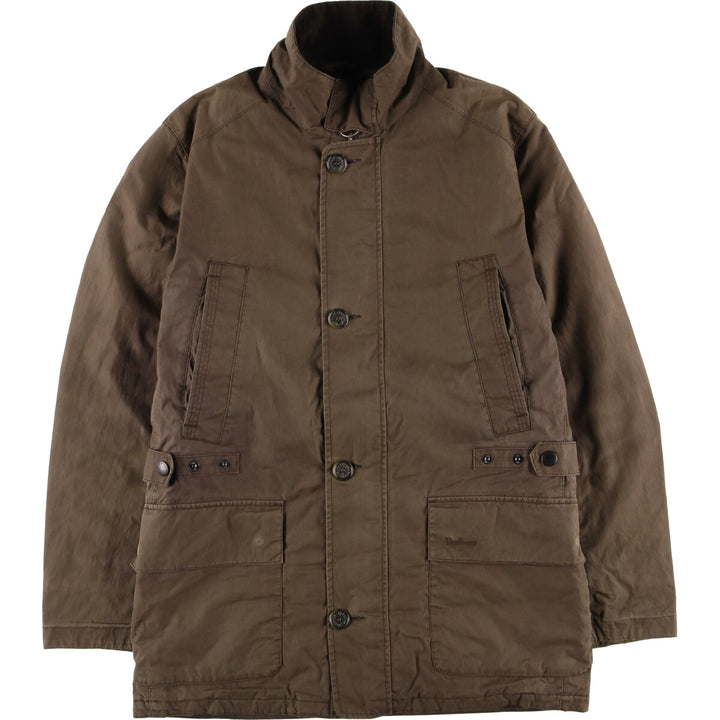 Barbour Waterproof and Breathable 3-Warrant Padded Puffer Jacket, Men's Medium cotton brown type Vintage Second Hand