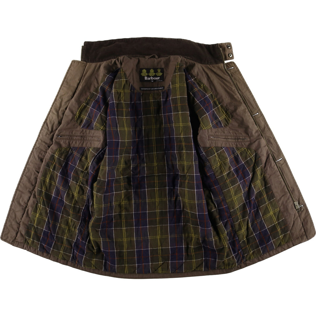 Barbour Waterproof and Breathable 3-Warrant Padded Puffer Jacket, Men's Medium cotton brown type Vintage Second Hand