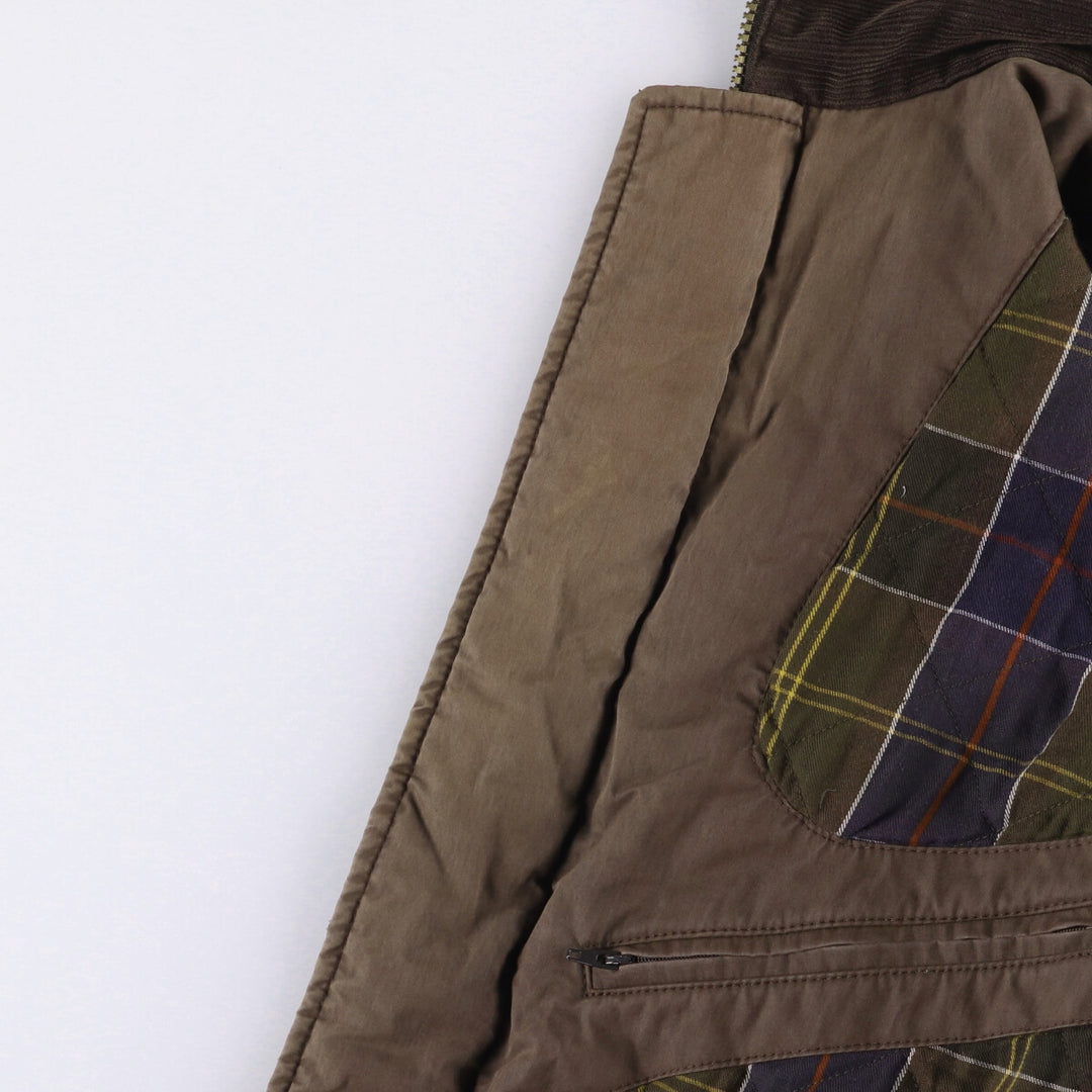 Barbour Waterproof and Breathable 3-Warrant Padded Puffer Jacket, Men's Medium cotton brown type Vintage Second Hand