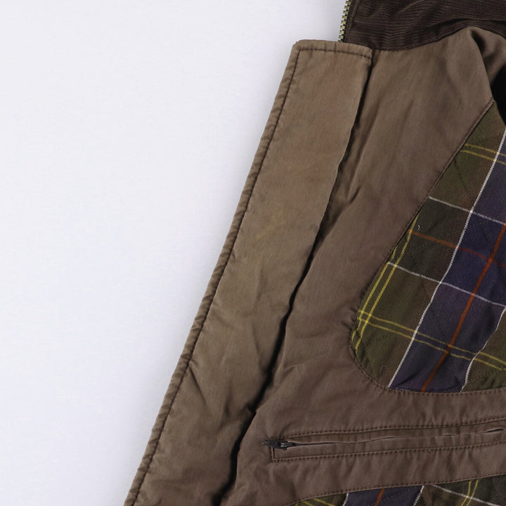 Barbour Waterproof and Breathable 3-Warrant Padded Puffer Jacket, Men's Medium cotton brown type Vintage Second Hand