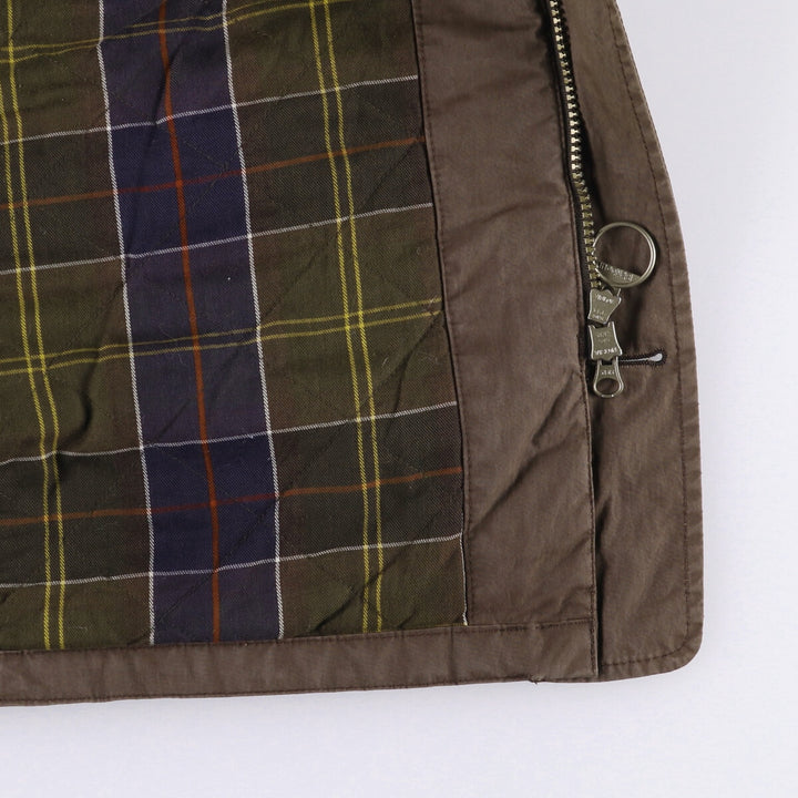 Barbour Waterproof and Breathable 3-Warrant Padded Puffer Jacket, Men's Medium cotton brown type Vintage Second Hand