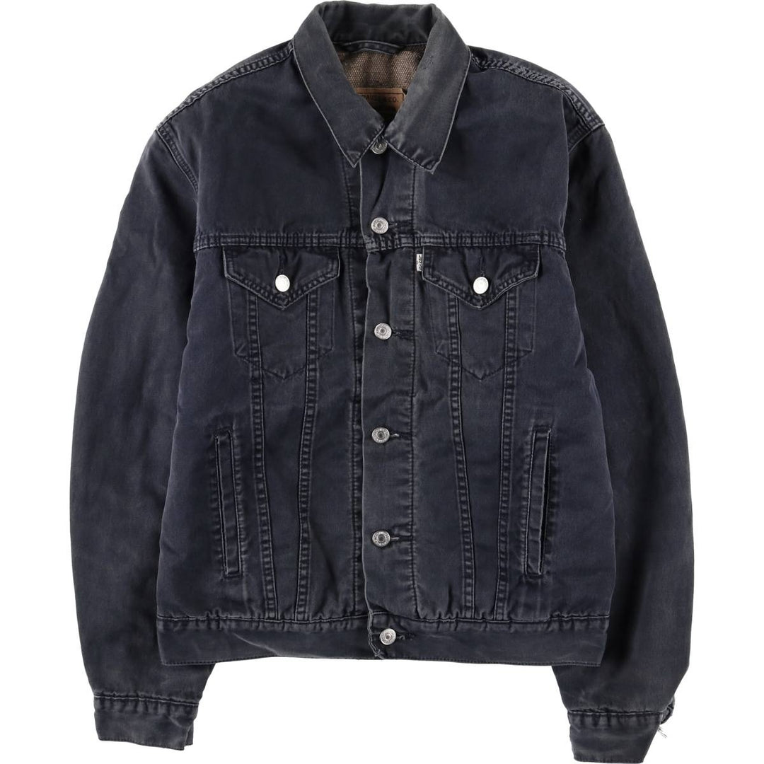 90'S Levi's 71550-8711 Cotton Trucker Jacket, Men's Size Medium, Vintage cotton navy blue type Vintage Second Hand