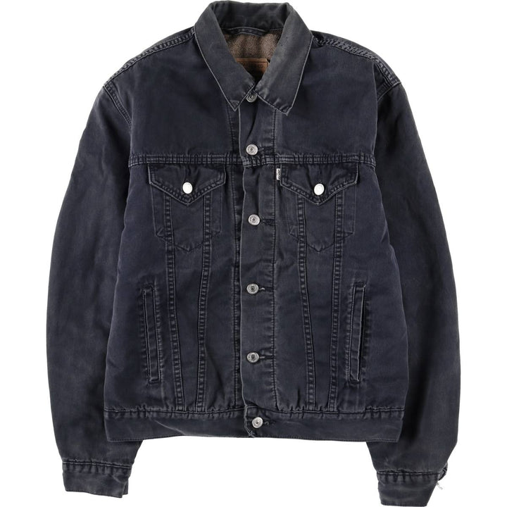 90'S Levi's 71550-8711 Cotton Trucker Jacket, Men's Size Medium, Vintage cotton navy blue type Vintage Second Hand