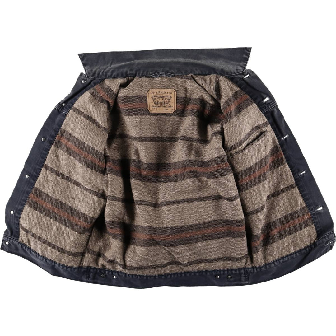 90'S Levi's 71550-8711 Cotton Trucker Jacket, Men's Size Medium, Vintage cotton navy blue type Vintage Second Hand