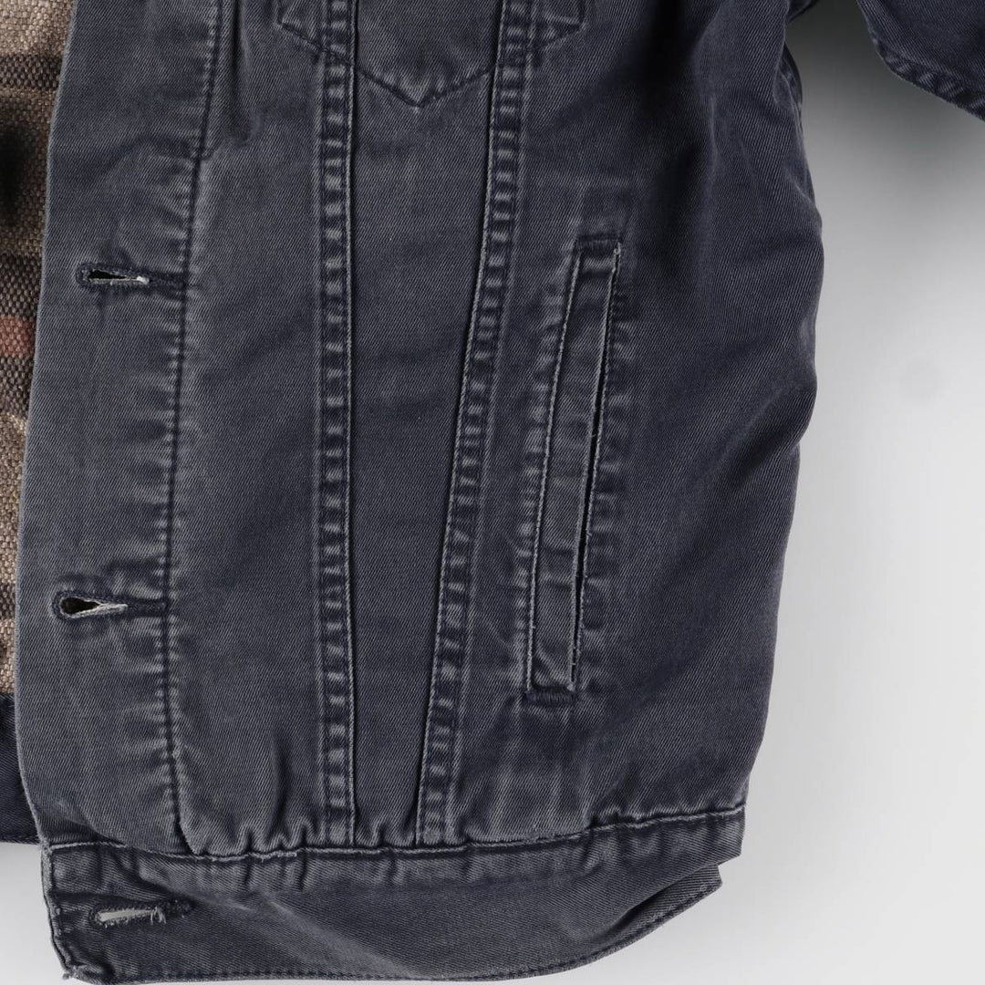 90'S Levi's 71550-8711 Cotton Trucker Jacket, Men's Size Medium, Vintage cotton navy blue type Vintage Second Hand