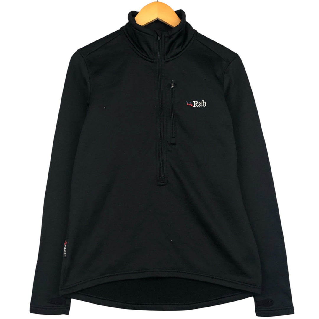 Love Rab Half-Zip Fleece Pullover, Men's Size L polyester black type Vintage Second Hand