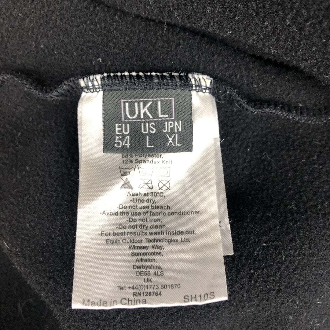 Love Rab Half-Zip Fleece Pullover, Men's Size L polyester black type Vintage Second Hand