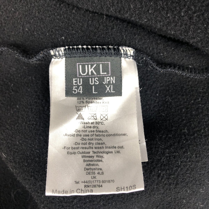 Love Rab Half-Zip Fleece Pullover, Men's Size L polyester black type Vintage Second Hand