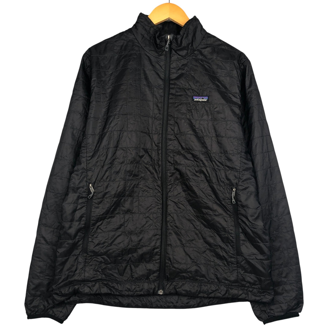 Patagonia Nano Puff Jacket 84212FA21, Men's Size L, Padded Mountain Jacket, Shell Jacket, Puffer Jacket recycled polyester black type Vintage Second Hand