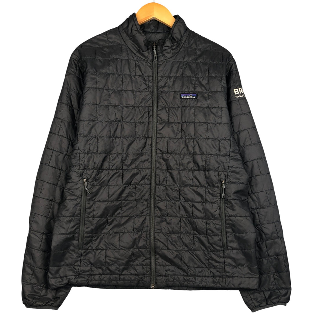 Patagonia Nano Puff Jacket 84212SP18, a padded mountain jacket, shell jacket, and puffer jacket, size L (men's size) polyester Charcoal Vintage Second Hand