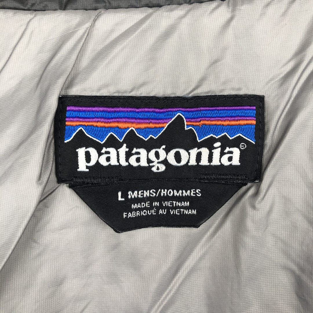 Patagonia Nano Puff Jacket 84211FA15, Men's Size L, Padded Mountain Jacket, Shell Jacket, Puffer Jacket polyester Charcoal Vintage Second Hand
