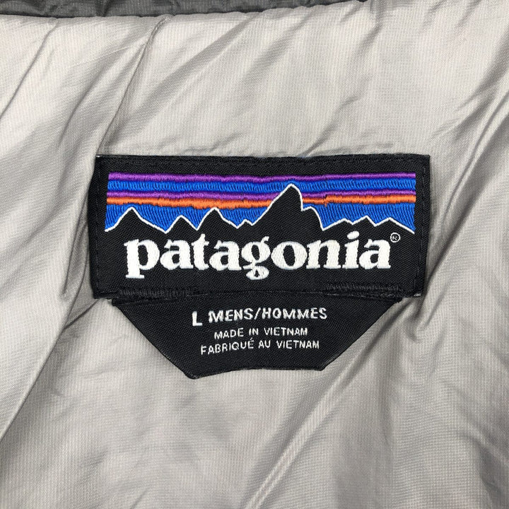 Patagonia Nano Puff Jacket 84211FA15, Men's Size L, Padded Mountain Jacket, Shell Jacket, Puffer Jacket polyester Charcoal Vintage Second Hand