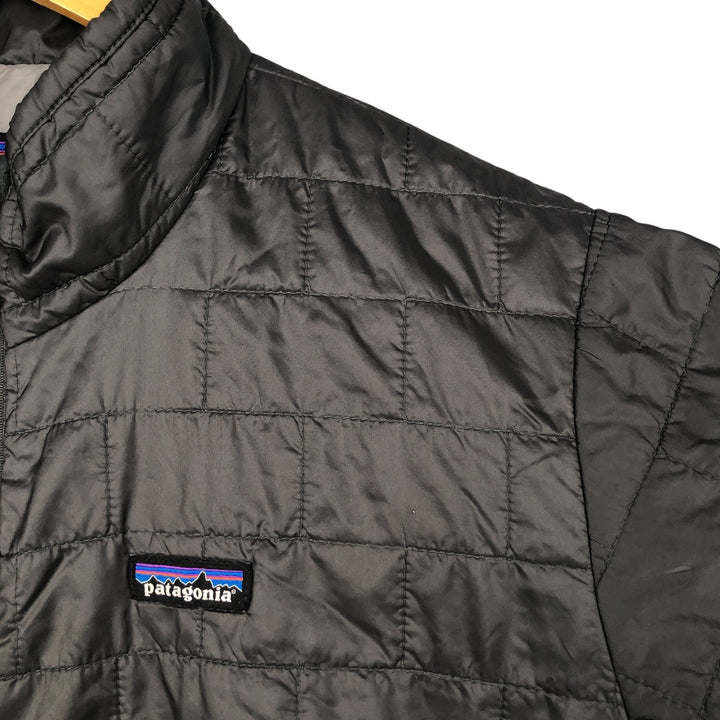 Patagonia Nano Puff Jacket 84211FA15, Men's Size L, Padded Mountain Jacket, Shell Jacket, Puffer Jacket polyester Charcoal Vintage Second Hand