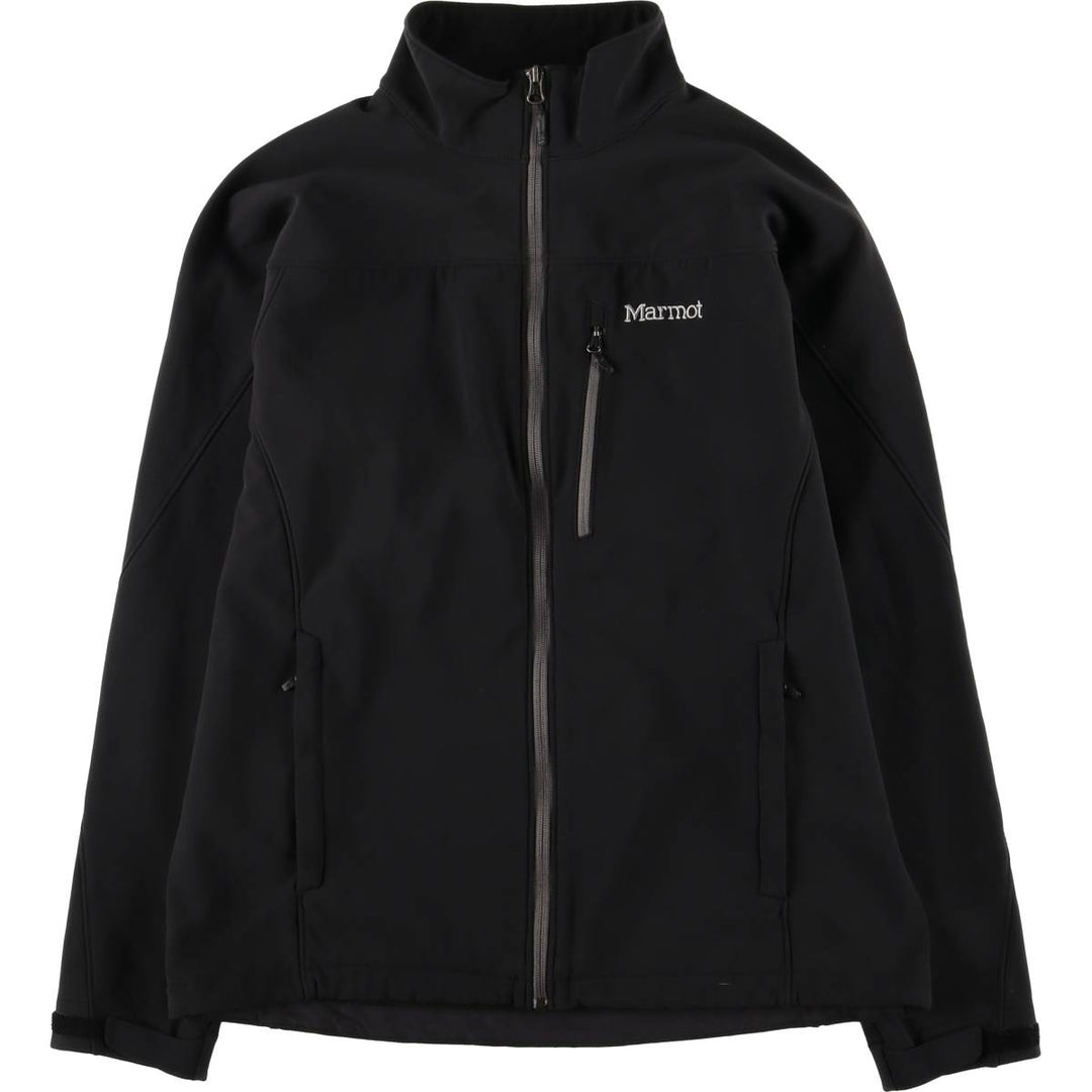 2000'S Marmot Softshell Jacket, Men's Size L Nylon black type Vintage Second Hand