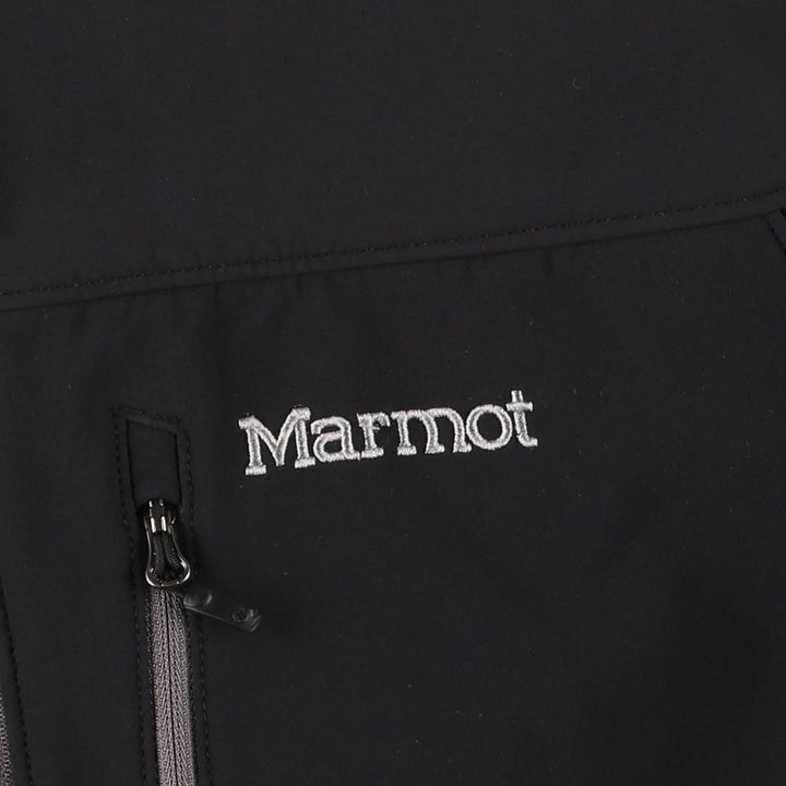 2000'S Marmot Softshell Jacket, Men's Size L Nylon black type Vintage Second Hand