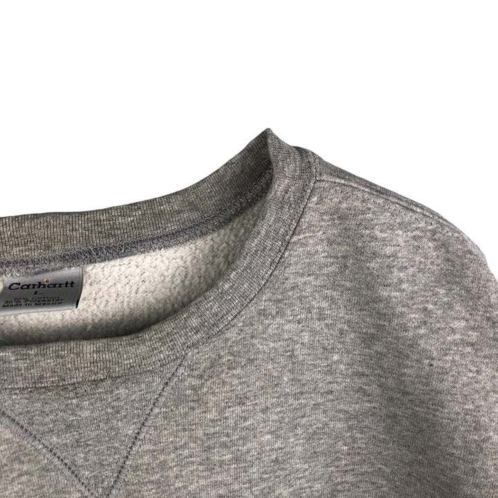 Carhartt One Point Logo Sweatshirt, Men's Size L cotton gray type Vintage Second Hand