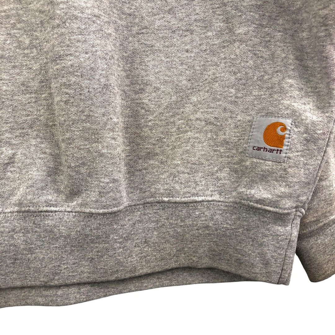 Carhartt One Point Logo Sweatshirt, Men's Size L cotton gray type Vintage Second Hand