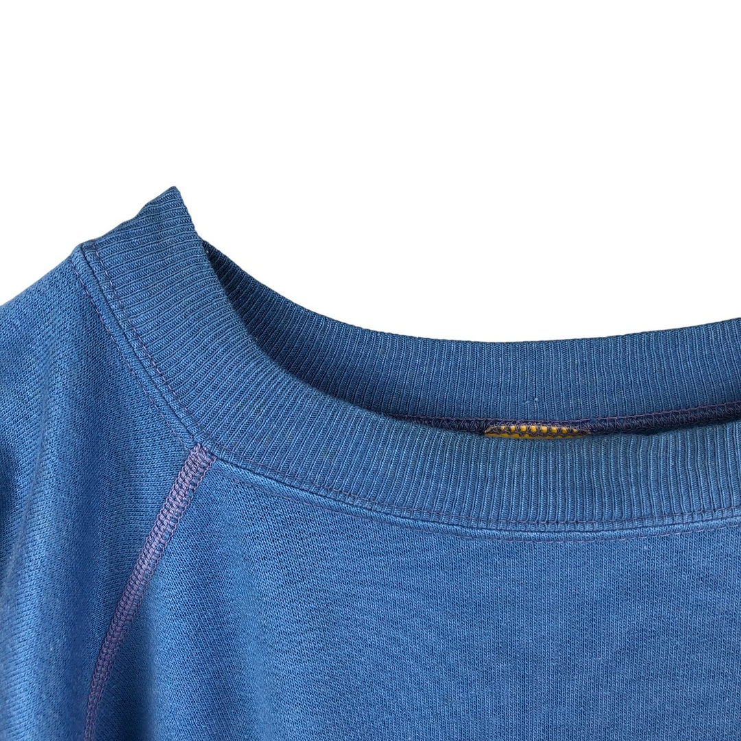 Vintage 1980'S Wrangler one-point logo sweatshirt, made in France, men's size XL cotton blue type Vintage Second Hand