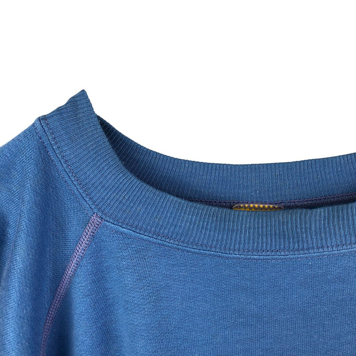Vintage 1980'S Wrangler one-point logo sweatshirt, made in France, men's size XL cotton blue type Vintage Second Hand
