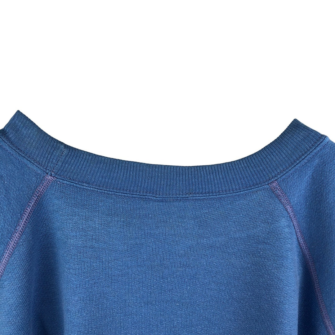 Vintage 1980'S Wrangler one-point logo sweatshirt, made in France, men's size XL cotton blue type Vintage Second Hand