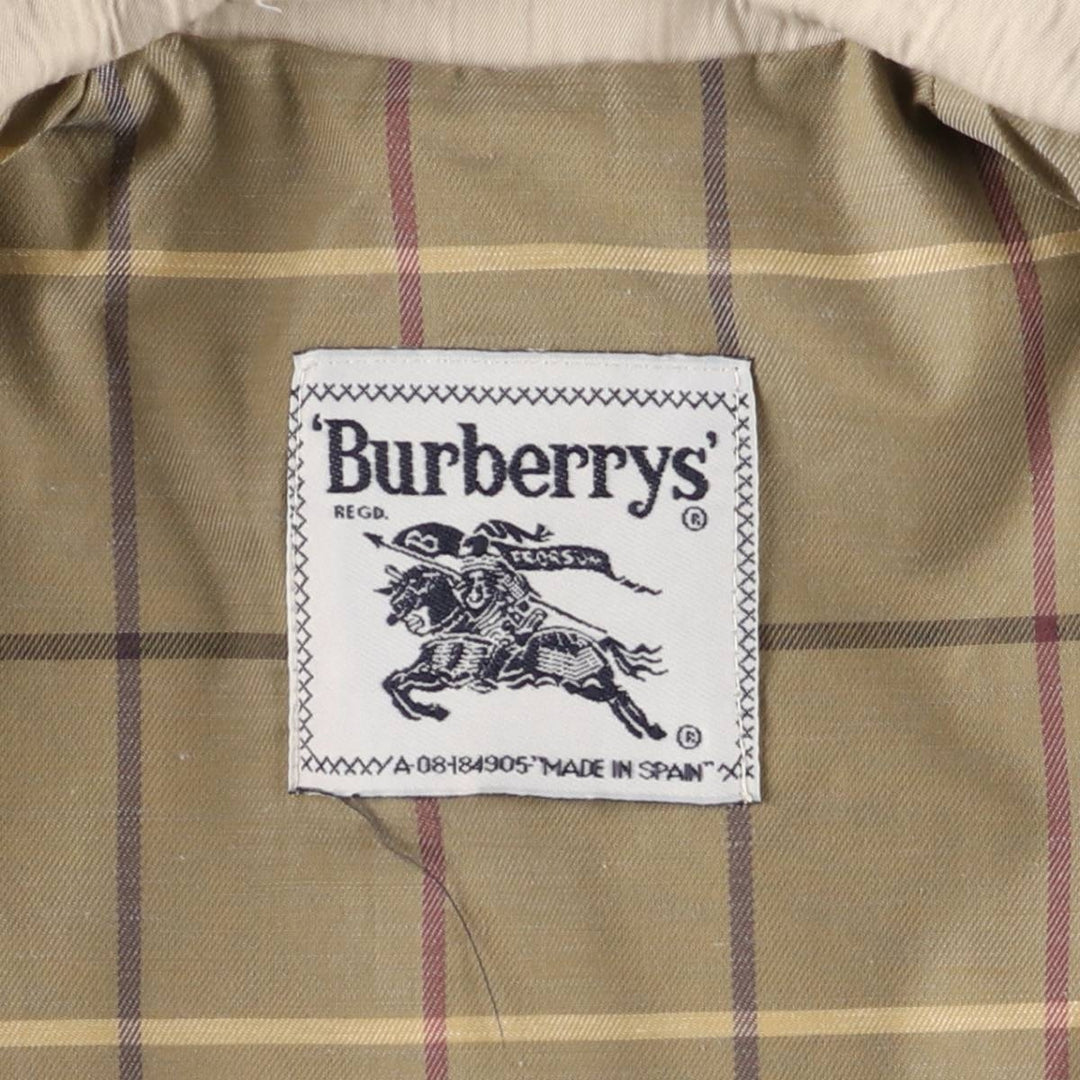 Burberry trench coat, made in Spain, size M polyester Beige type Vintage Second Hand