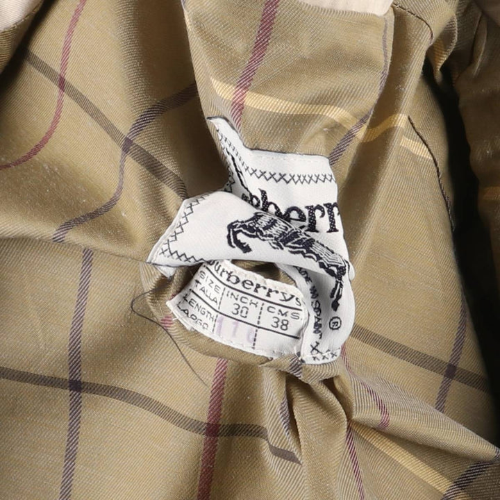 Burberry trench coat, made in Spain, size M polyester Beige type Vintage Second Hand