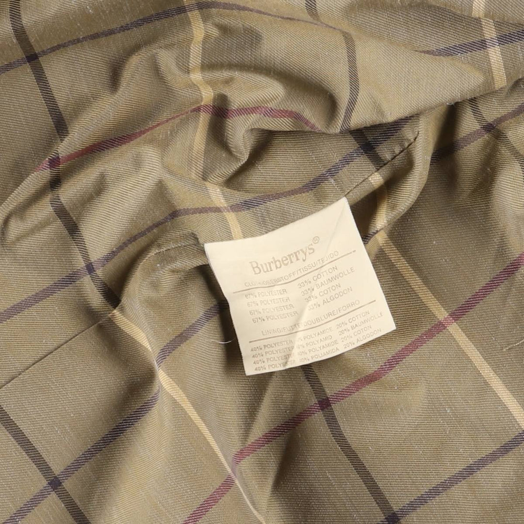 Burberry trench coat, made in Spain, size M polyester Beige type Vintage Second Hand