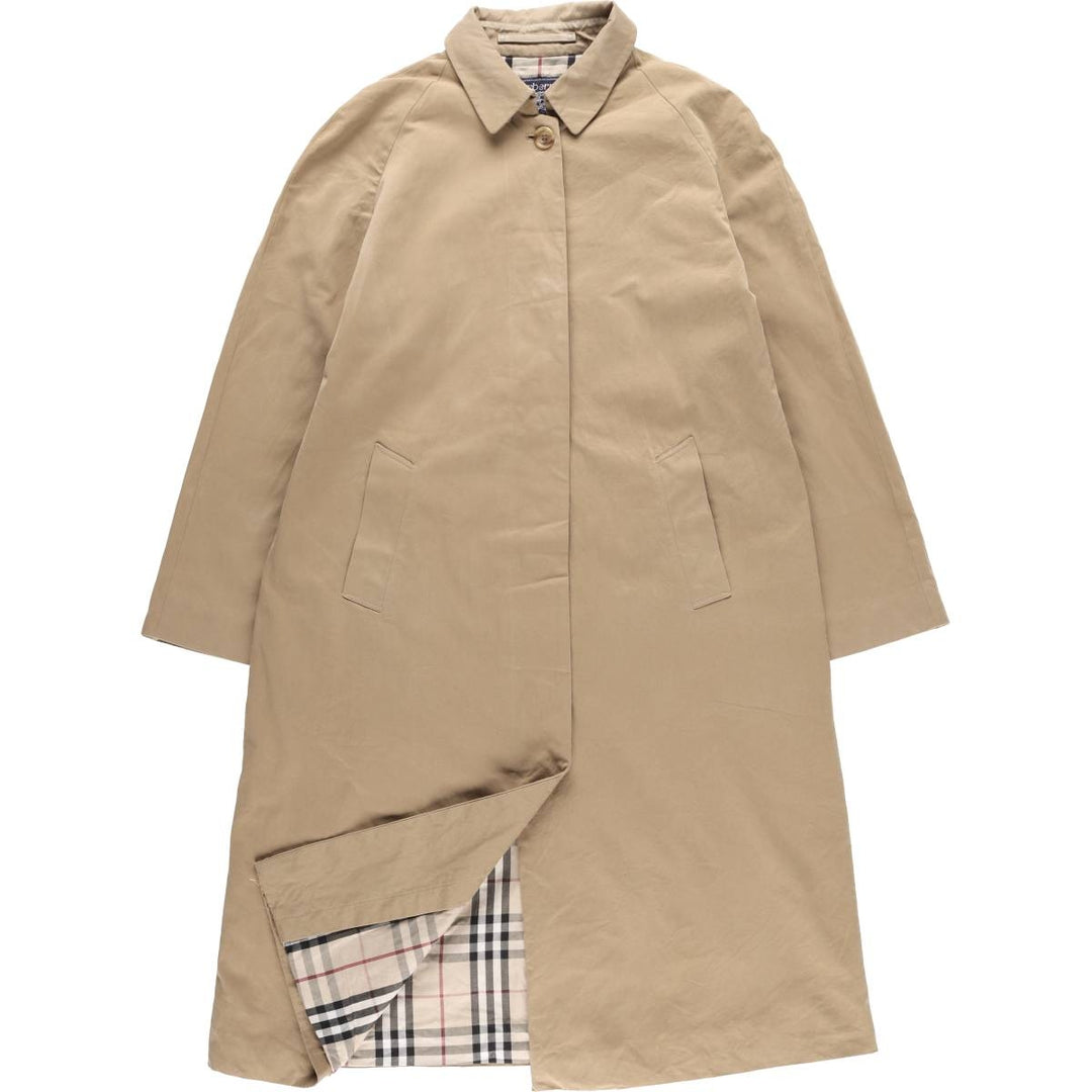 Burberry's 100% cotton Balmacaan coat, made in England, size L cotton beige type brown Vintage Second Hand