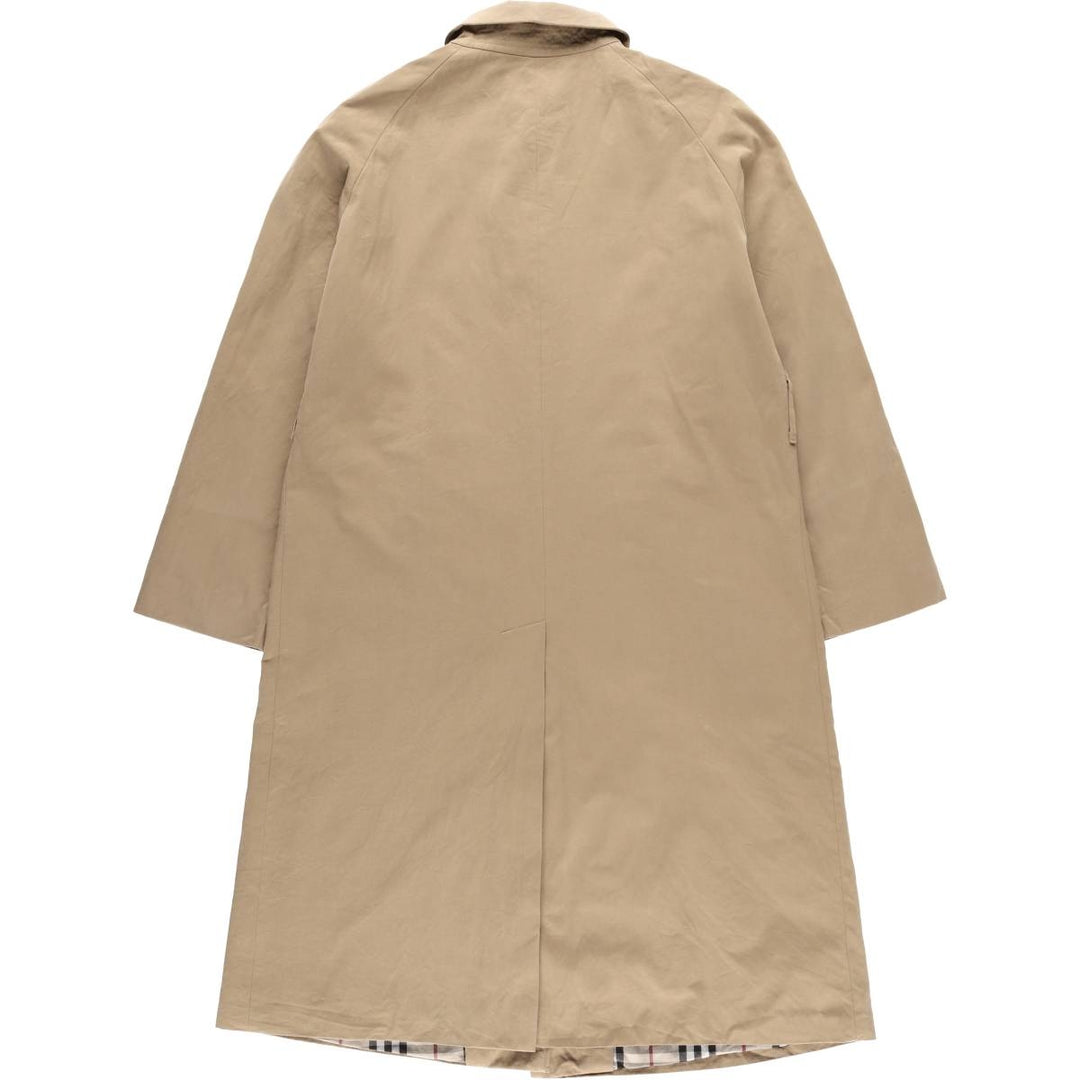 Burberry's 100% cotton Balmacaan coat, made in England, size L cotton beige type brown Vintage Second Hand
