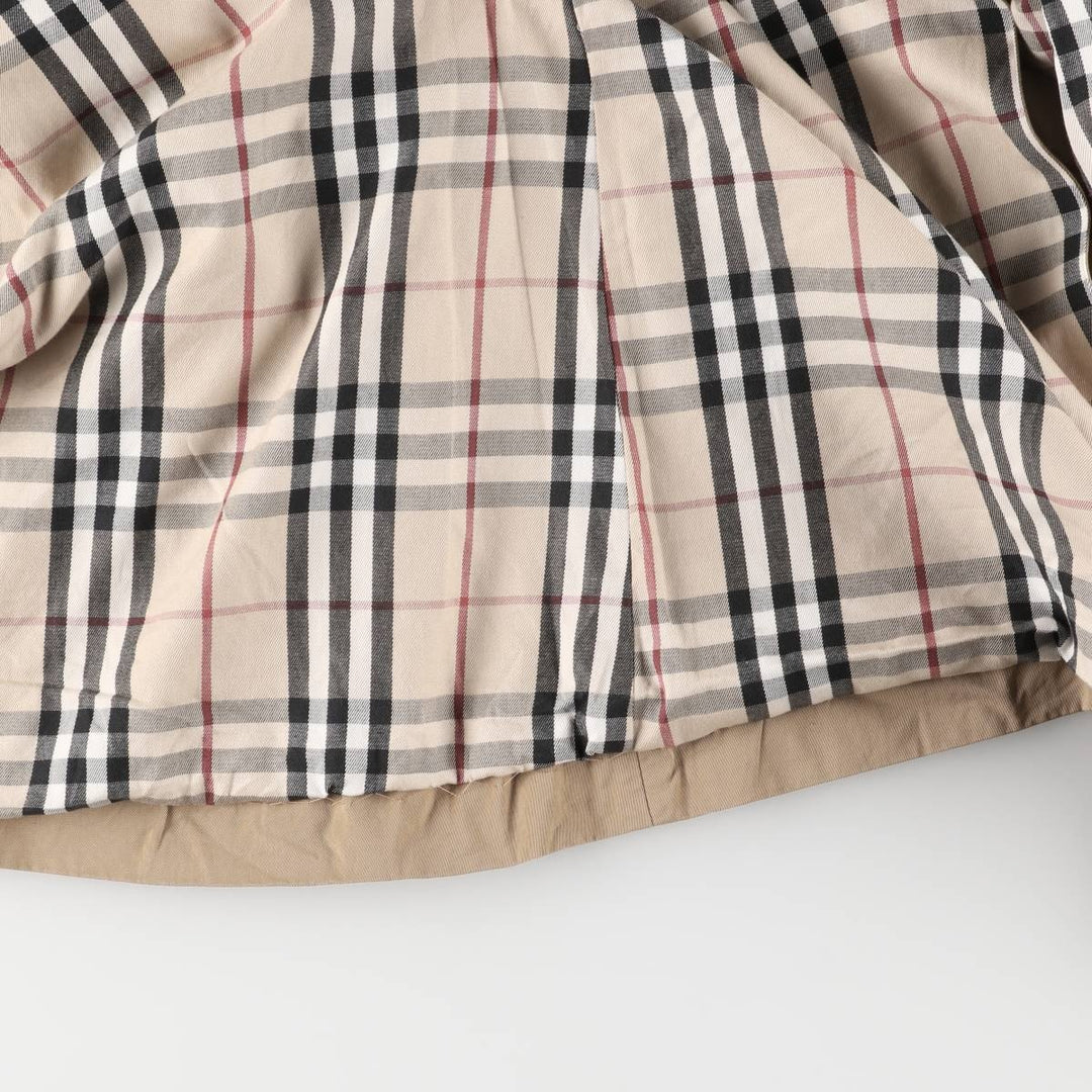 Burberry's 100% cotton Balmacaan coat, made in England, size L cotton beige type brown Vintage Second Hand