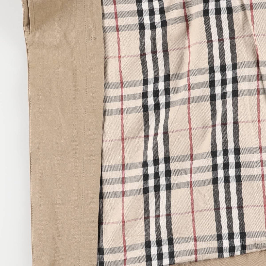 Burberry's 100% cotton Balmacaan coat, made in England, size L cotton beige type brown Vintage Second Hand